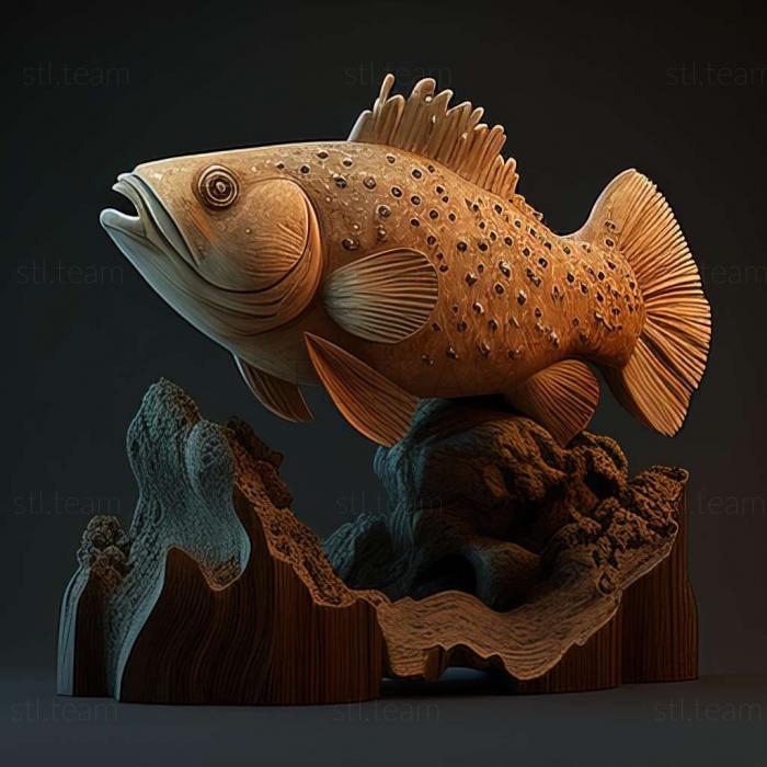 3D model Macropod fish (STL)